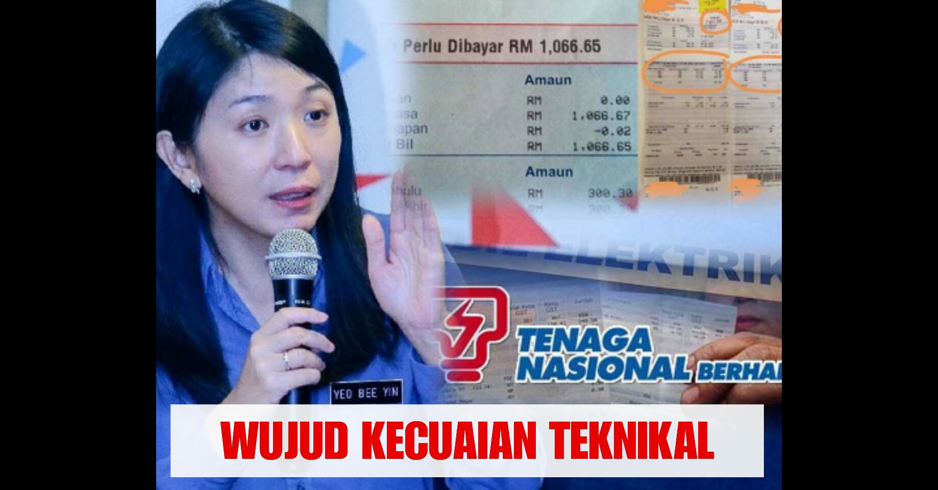 Kecuaian Teknikal Punca Bil Elektrik Melambung Tinggi Dah Tau Ker