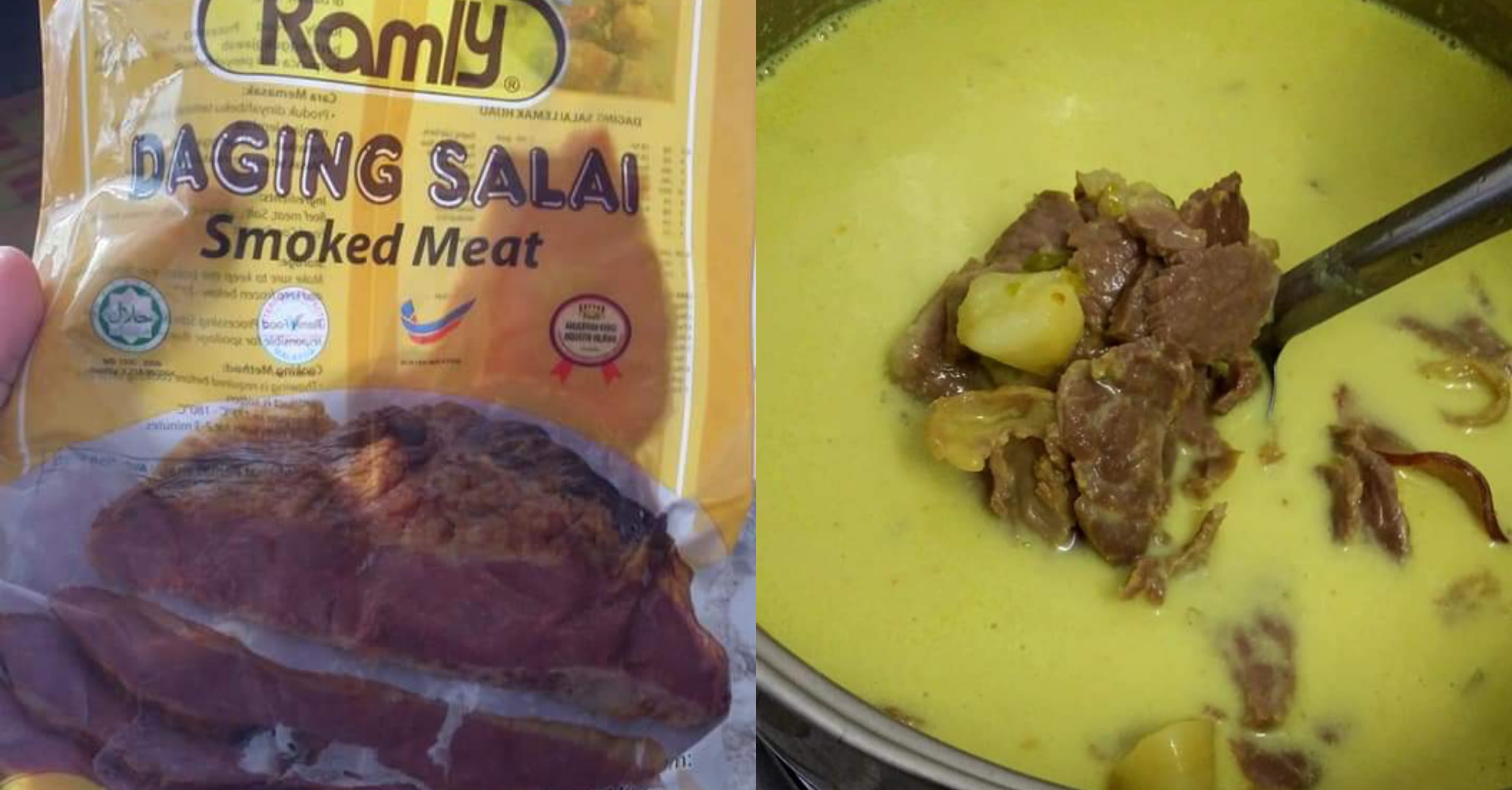 Resepi daging salai Ramly masak lemak cili api Negeri Sembilan style